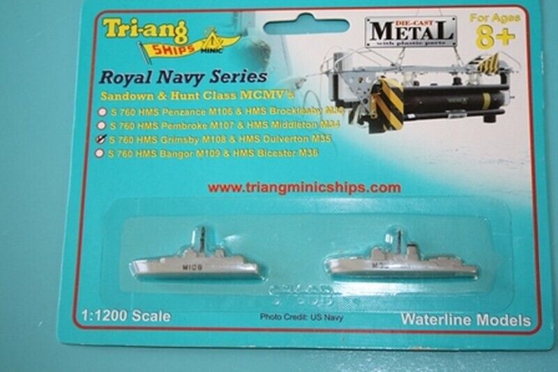 TRIANg S 760 HMS Grimsby 1:1200 Scale 1:1200 scale Tri-ang ships minic