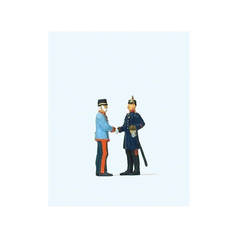 Preiser 29085 Kaiser Wilhelm II und Kaiser Franz Joseph NEU 1:87 suberb detail