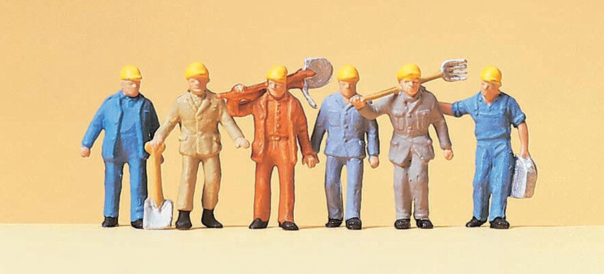 PREISER 14033 1:87 HO SCALE RAIL ROAD WORKERS