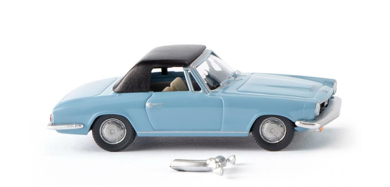 wiking 018749 1:87 BMW 1600 GT Cabriolet light. blue