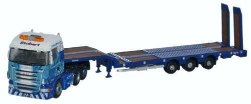 Oxford NSHL01S Scania Highline Nooteboom 3 Axle Semi Low Loader Stobar n scale