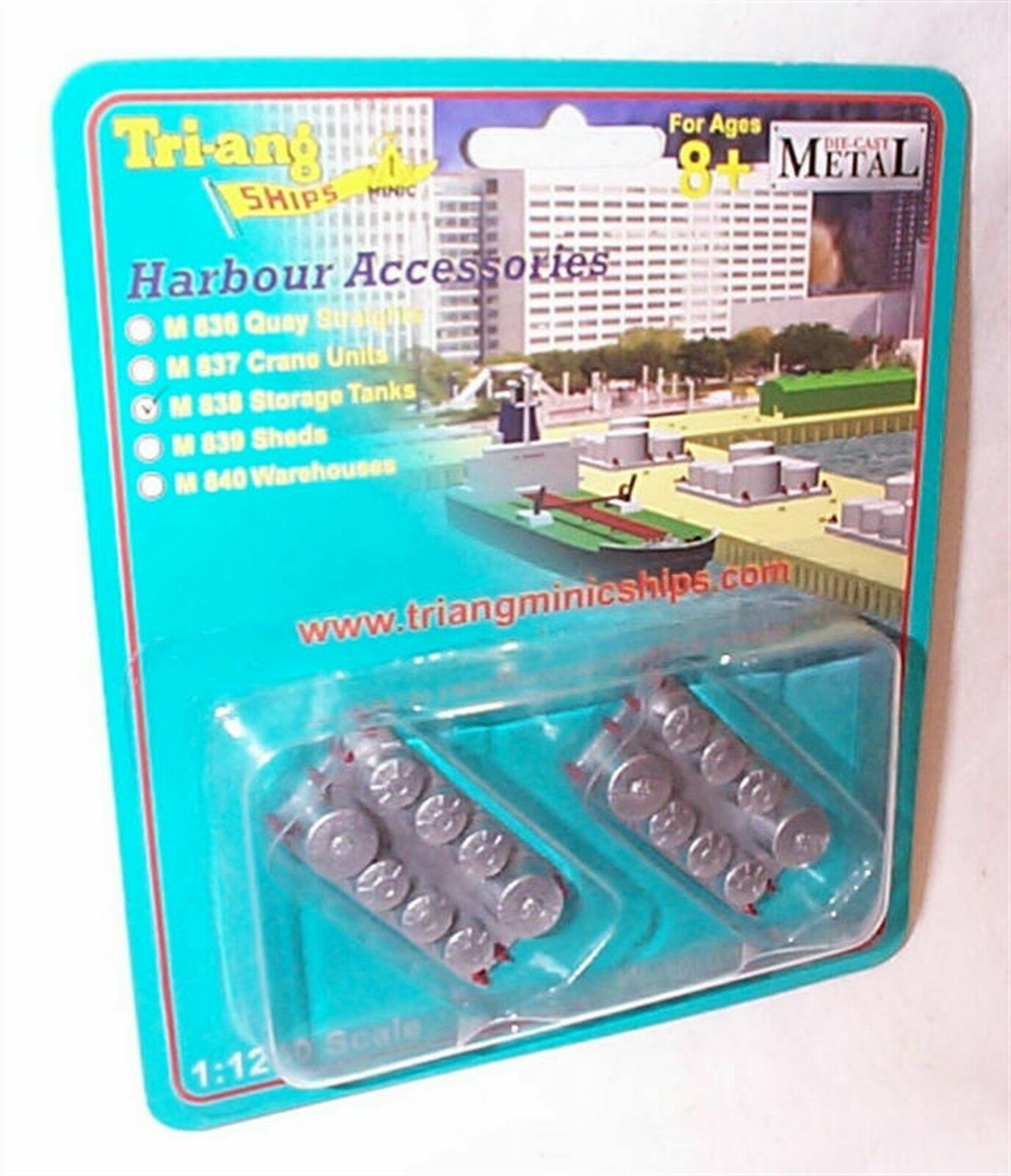 TRIANG 1:1200 Scale m 838 storage tanks