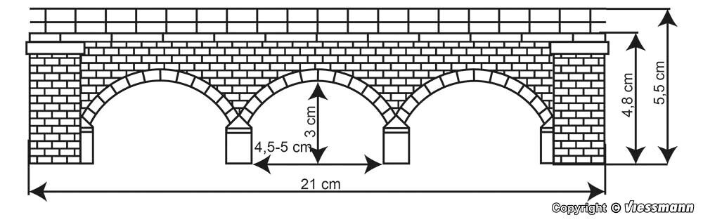 VOLLMER 37662 N/Z Wildeck bridge with ice breaking pillar 1:160 suberb detail