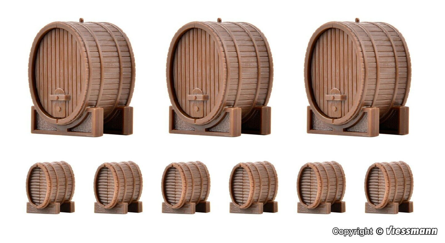 vollmer 45246 H0 Wine barrels, 9 pieces