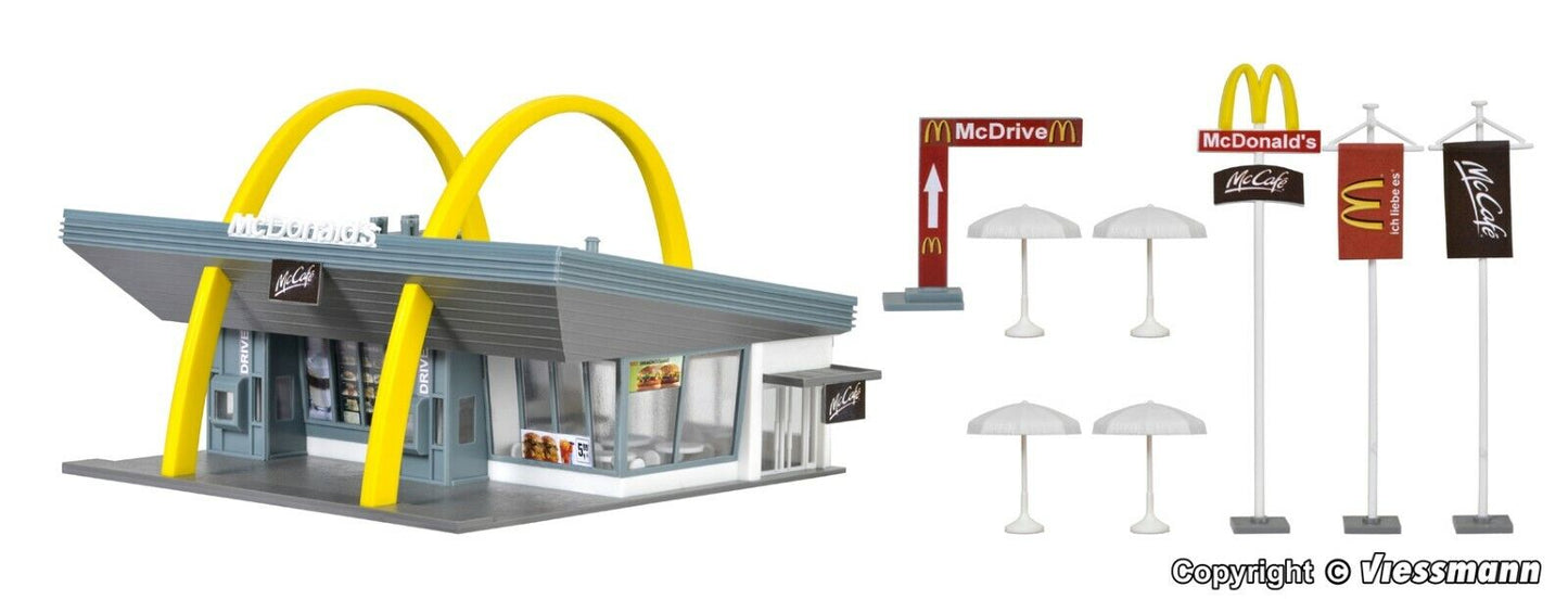 Vollmer 43634 H0 McDonald`s fast food restaurant with McDrive (HO) 1:87