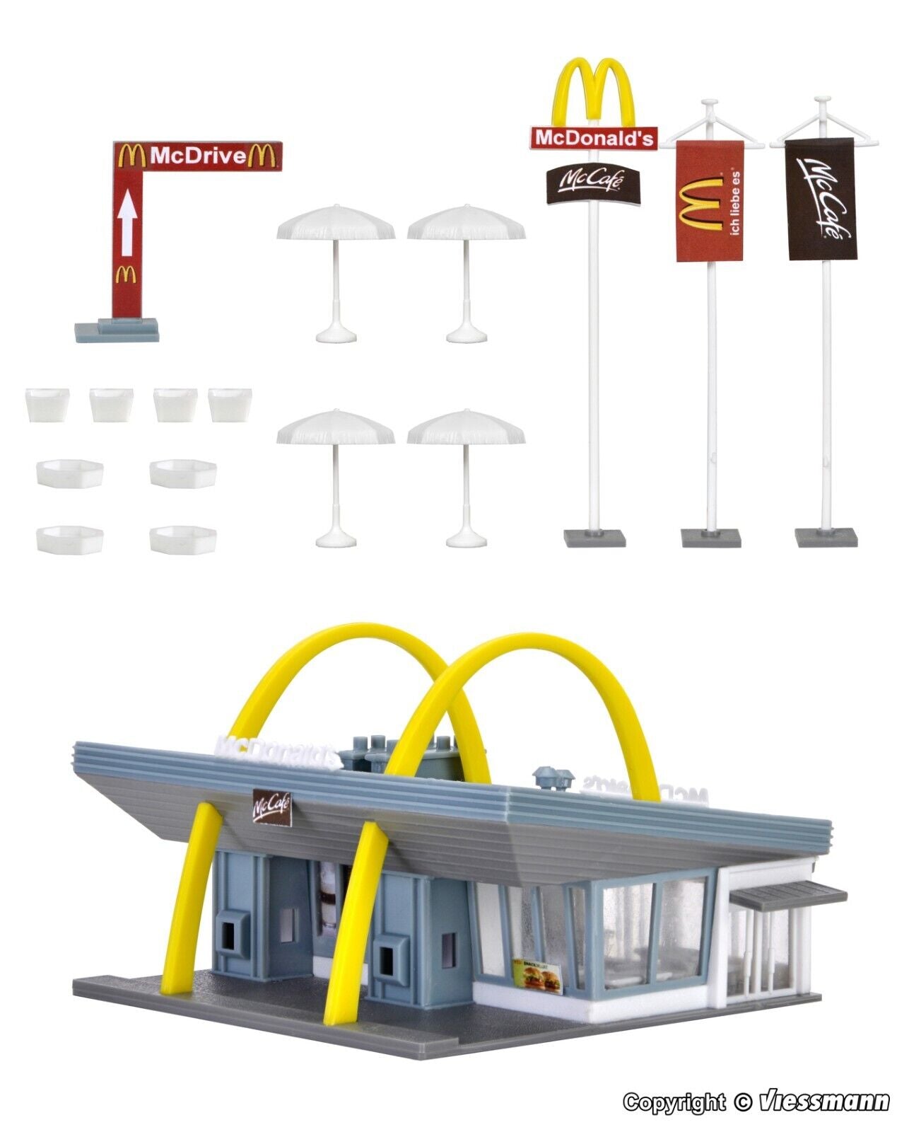 vollmer 47765 N McDonald`s fast food restaurant with McDrive 1:160