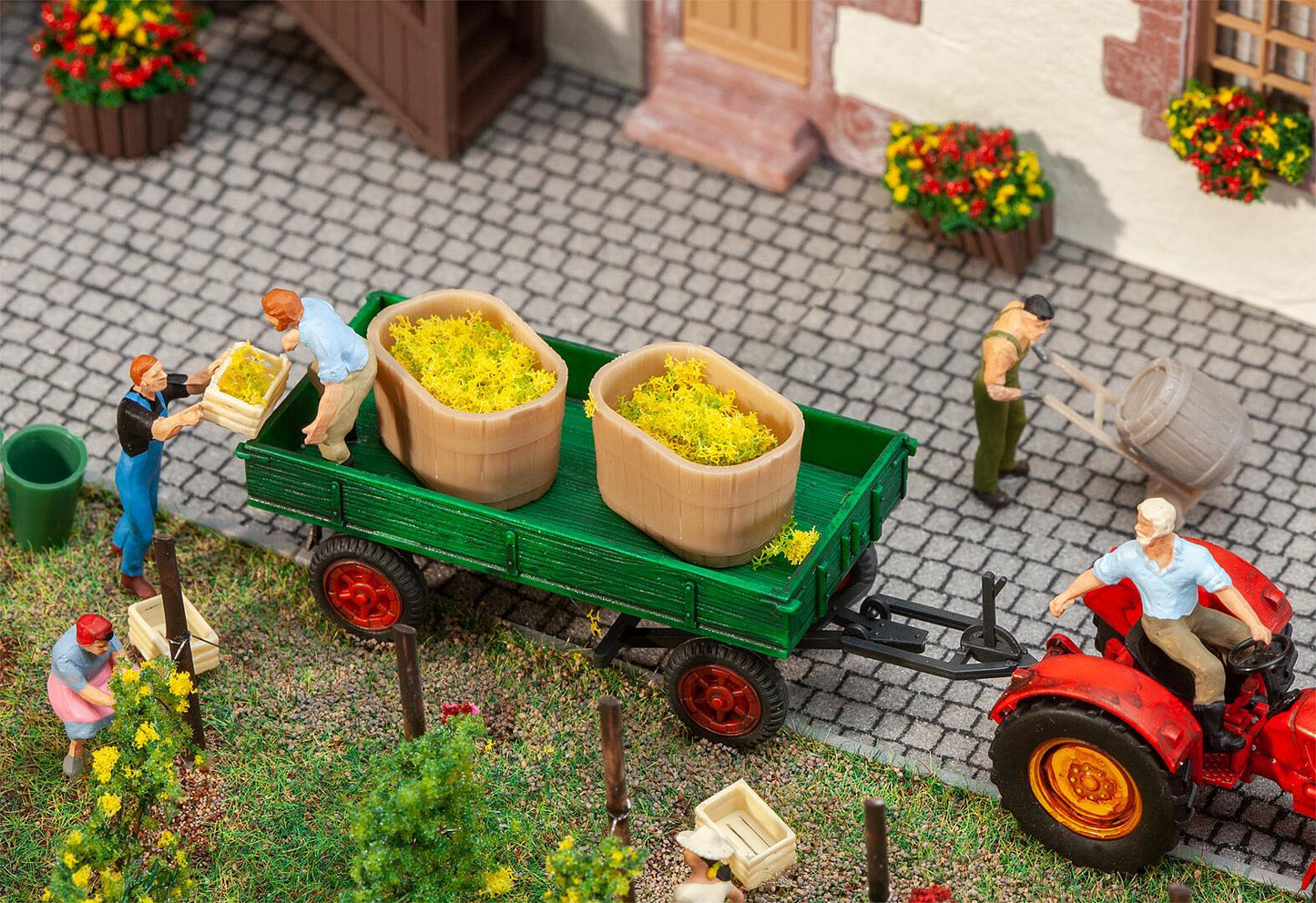 Faller 180972 2 Wooden casks and 2 tubs  1:87