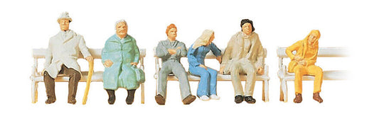 Preiser 14004  Seated passengers, benches 1:87